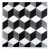 Kaseton Dekoracyjny XPS Geometryczny Sitodruk 50x50 cm Kwadrat Czarny.png
