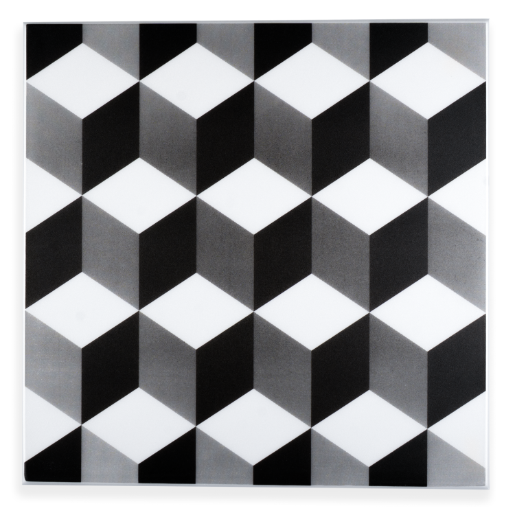 Kaseton Dekoracyjny XPS Geometryczny Sitodruk 50x50 cm Kwadrat Czarny.png