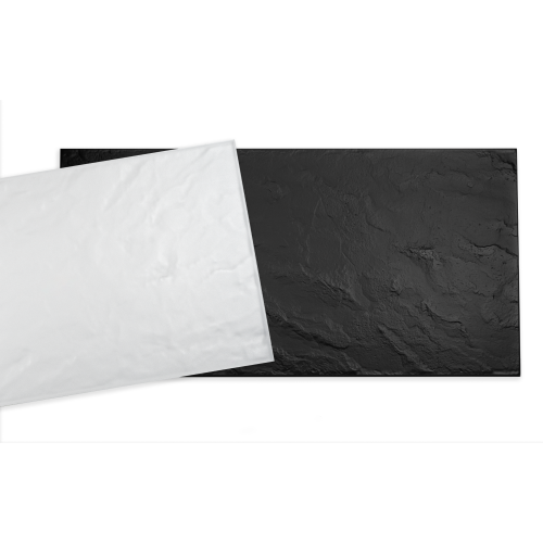 Panel Dekoracyjny 3D Ścienny Czarny Beton Loft 100x50 XPS Styropian awers rewers.png