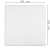 Kaseton Sufitowy Ścienny ORNAMENT 50x50 Biały Panel 3D Dekoracyjny XPS wymiary.png