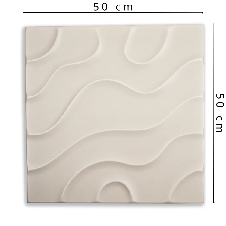Panel dekoracyjny 3D XPS styropian kaseton DUNA 50x50 beż latte chłodny (1).png