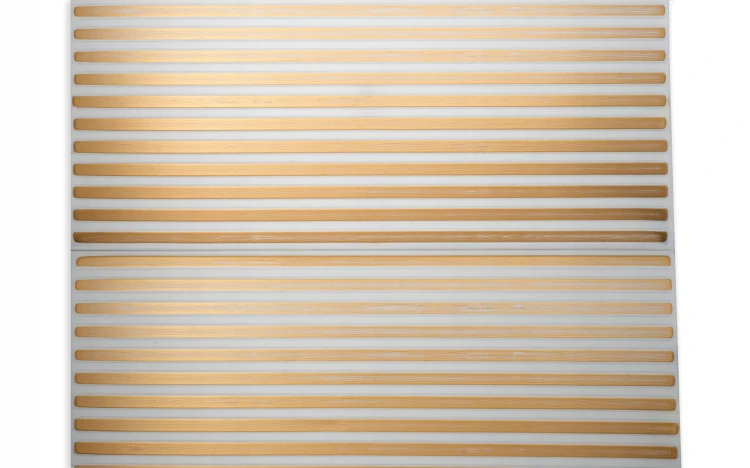 Panel Ścienny Sufitowy LAMEL Kaszmir Beż Złoto Nowoczesne Lamele 3D 100x50