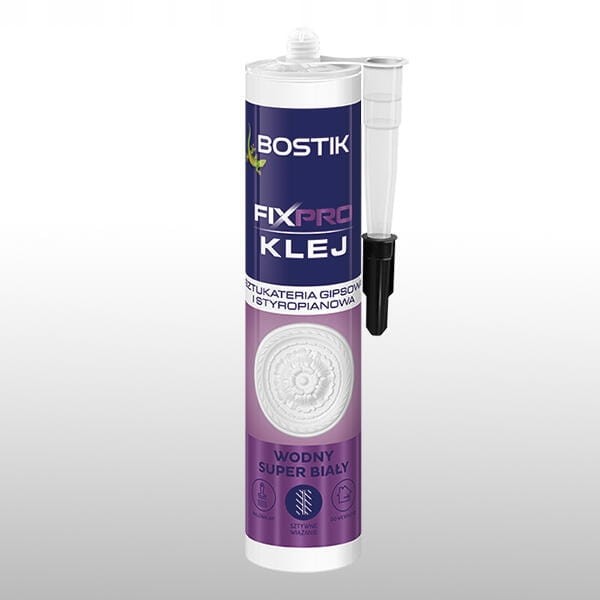BOSTIK FIXPRO Klej Do Sztukaterii Kasetonów Paneli Polistyrenowych 300ML